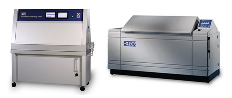 使用QUV紫外老化箱和Q-FOG盐雾箱进行ASTM D5894测试