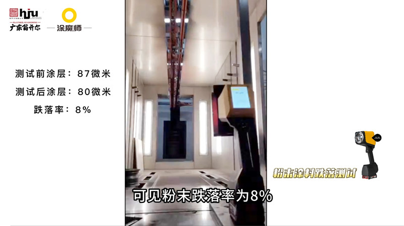 涂魔师非接触涂层测厚仪在粉末涂装跌落测试中的应用