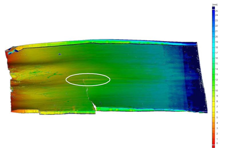 图9壳体厚度的3D视图