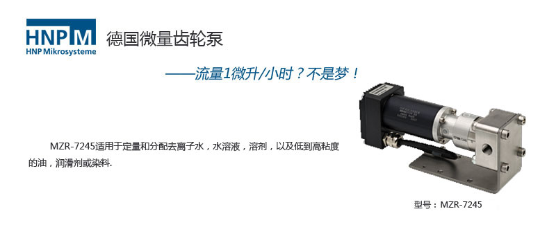 高精度微环形齿轮泵