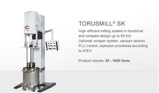Basket mill TORUSMILL® SK篮式砂磨机