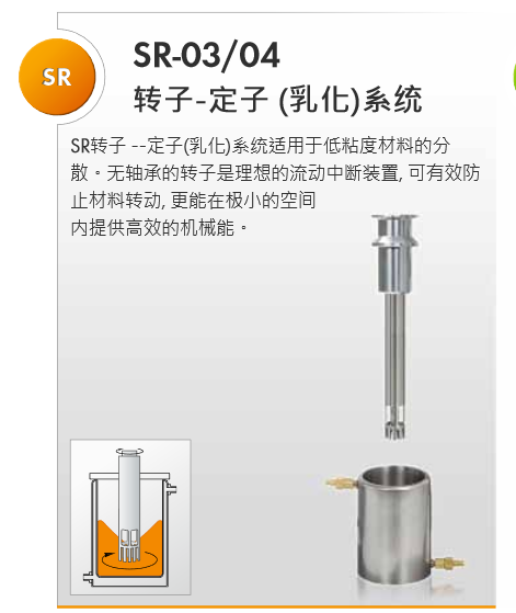 SR转子 --定子(乳化)系统