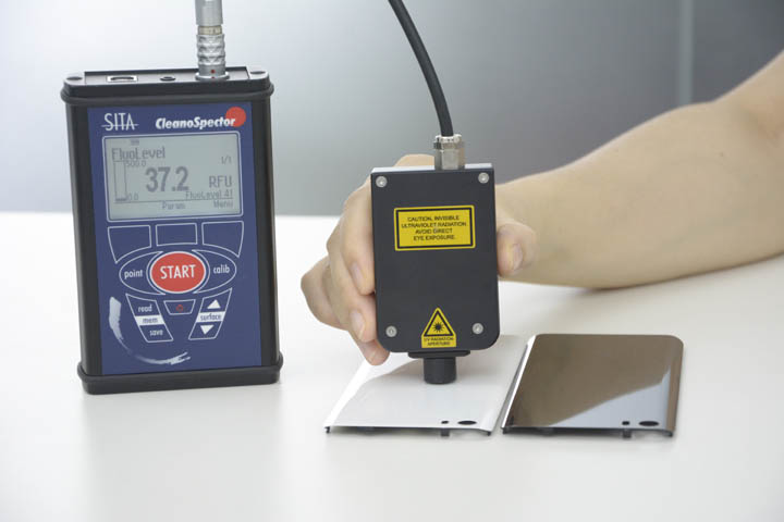 使用SITA清洁度仪测手机壳表面的清洁度