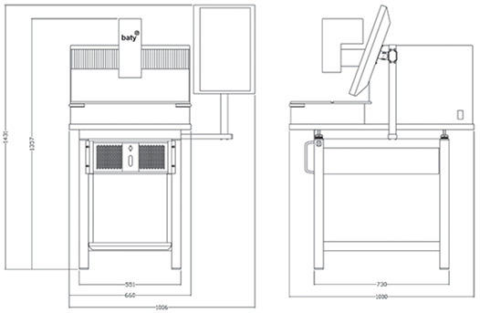 Baty二维影像测量仪产品结构图