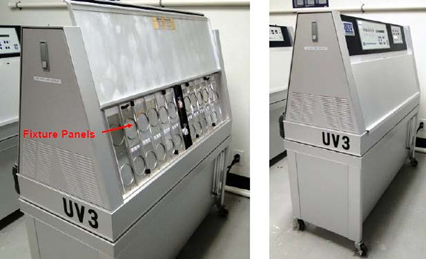 图1. 用于室内照明测试的QUV紫外老化试验箱