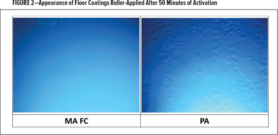 图2-地板涂料辊涂50分钟后的外观图